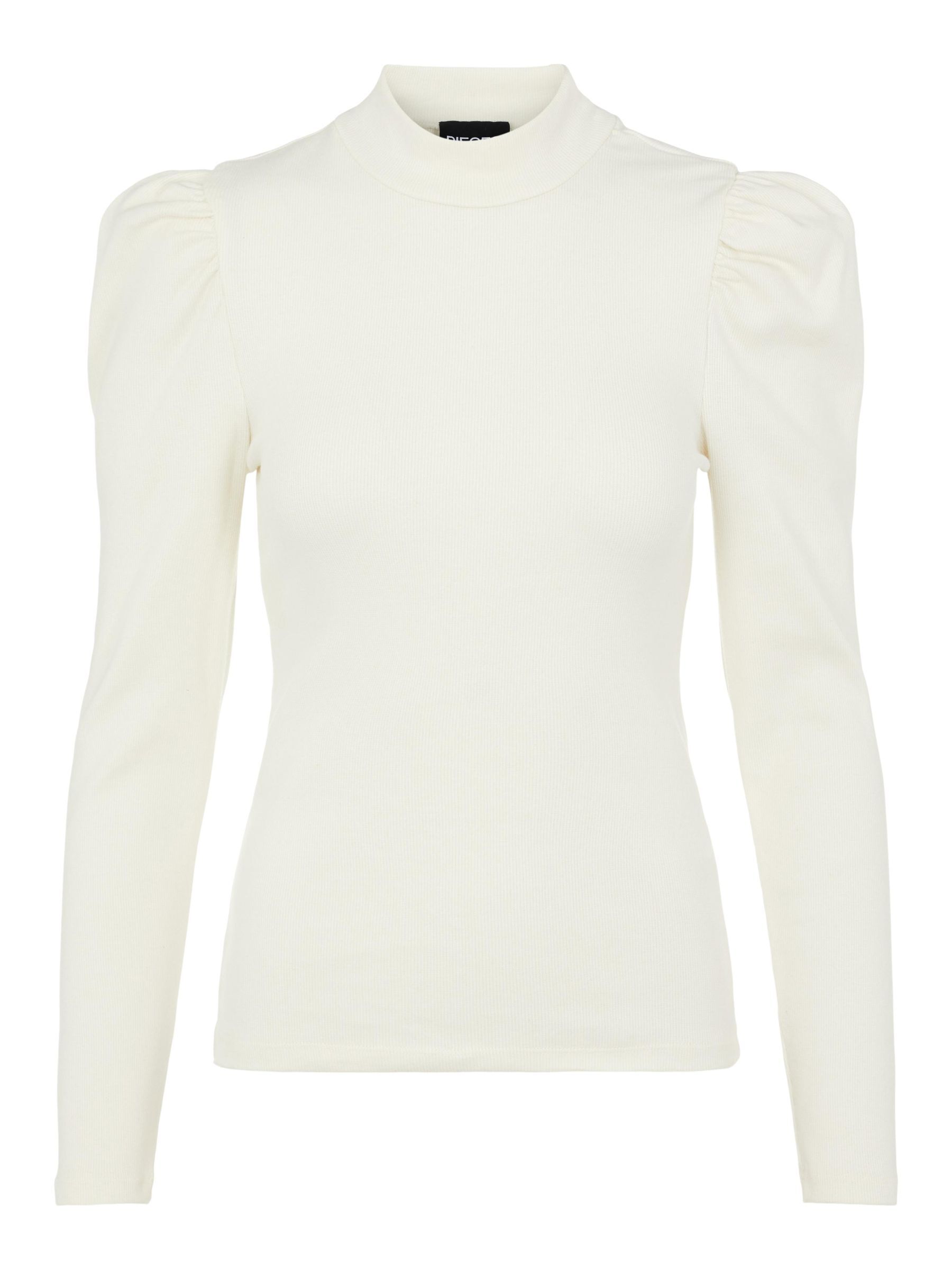 TOP A MANICHE LUNGHE Bianco PIECES Italia