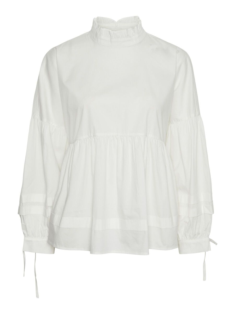 Pieces PCDULA LONG SLEEVED TOP, Bright White, highres - 17149723_BrightWhite_001.jpg
