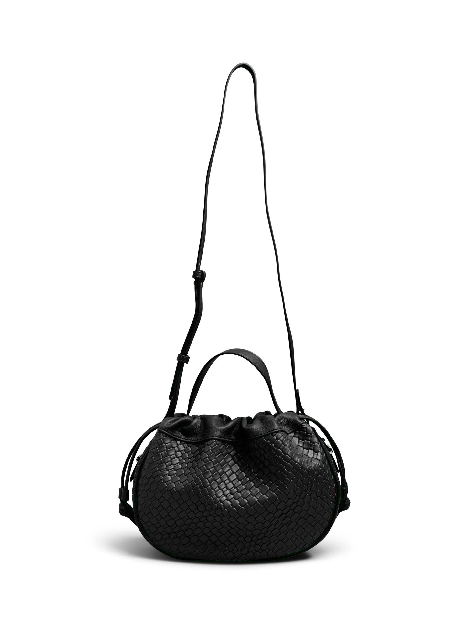 Carousel image - LARGE BRAIDED BALLOON BAG, Black | 7