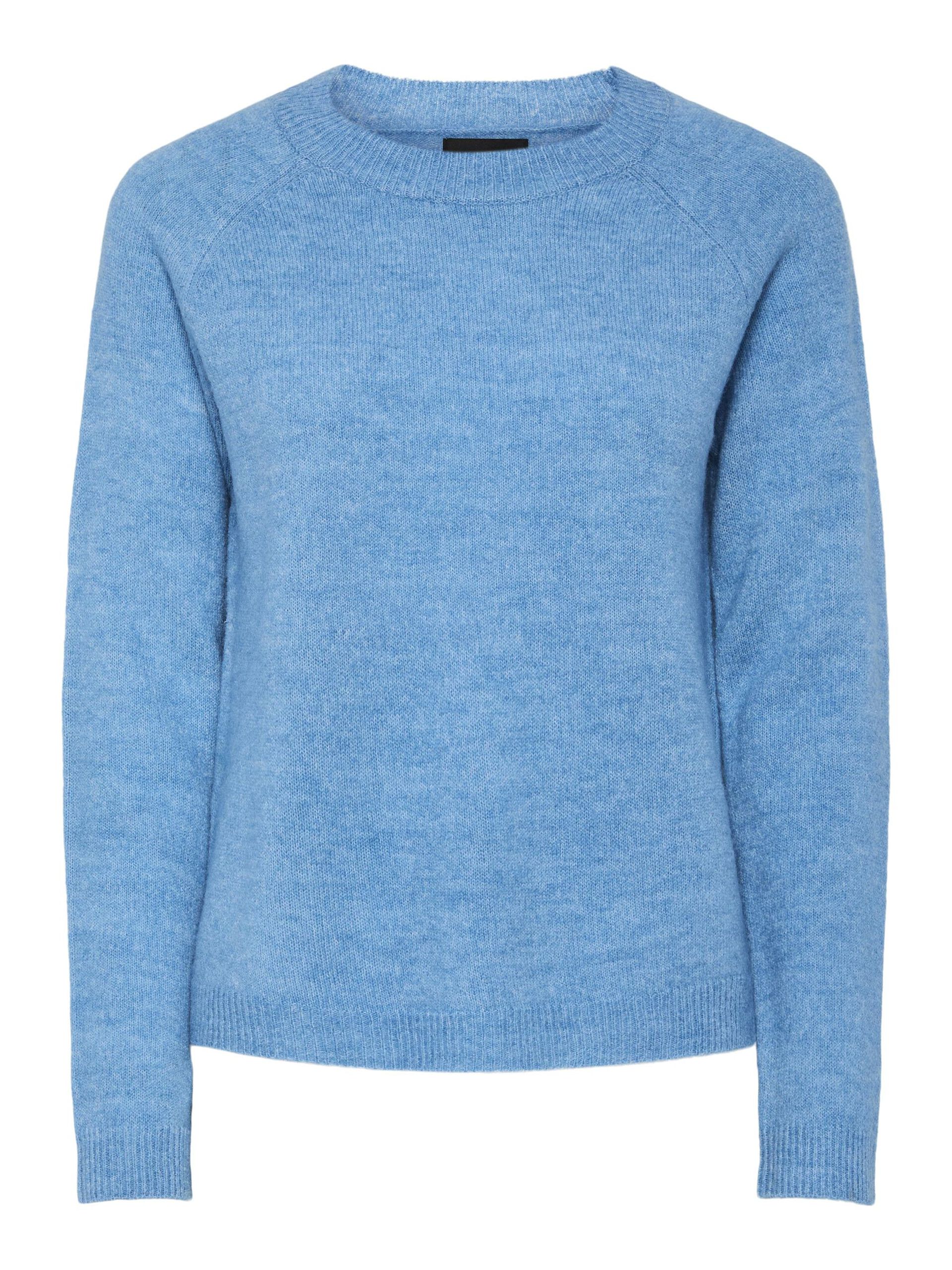 Carousel image - PCJULIANA KNITTED PULLOVER, Azure Blue | 5