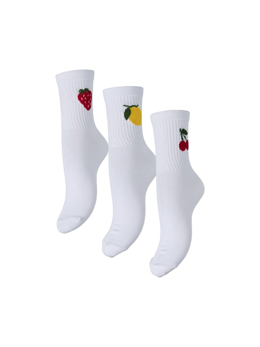 Pieces PCSANNI 3-PACK STRUMPOR, Bright White, highres - 17154151_BrightWhite_1148866_001.jpg