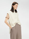 Pieces STRIKKET VEST, Natural Melange, highres - 17108704_NaturalMelange_003.jpg