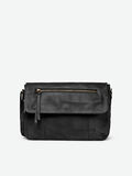 Pieces LEATHER CROSSBODY BAG, Black, highres - 17084042_Black_001.jpg