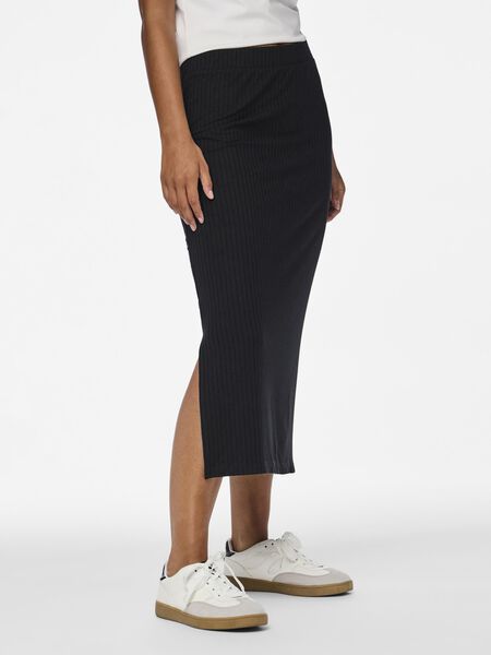 Pieces PCKYLIE KNITTED MIDI SKIRT, Black, highres - 17101527_Black_003.jpg