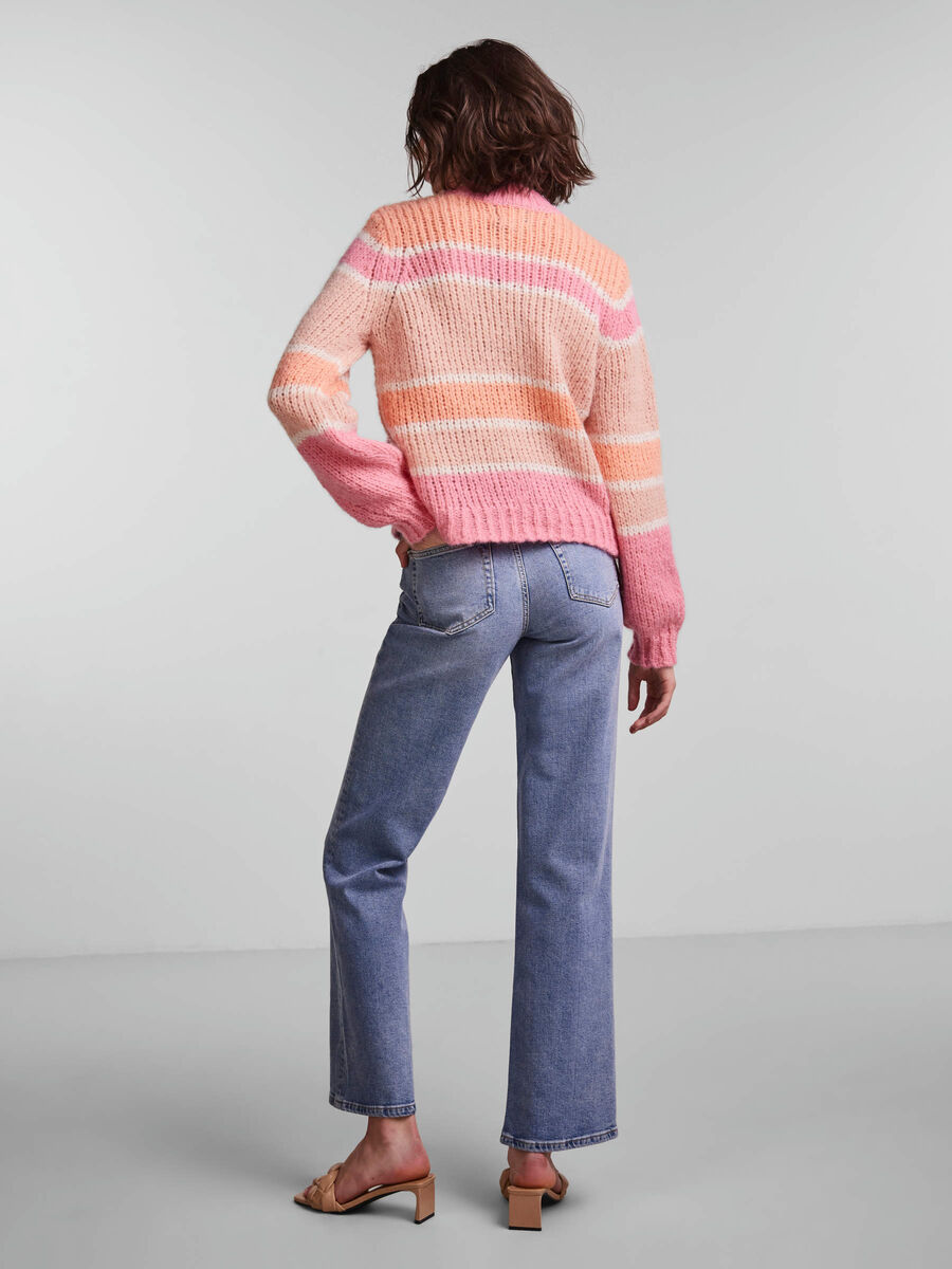 Pieces PCCARMAN KNITTED PULLOVER, Cantaloupe, highres - 17126623_Cantaloupe_949877_004.jpg