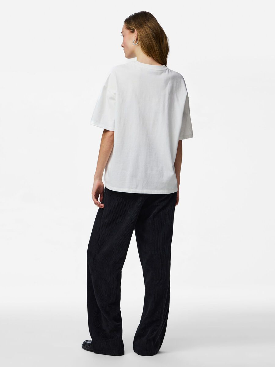 Product carousel image - PCSADIE 2/4 T-SHIRT, Cloud Dancer | 2