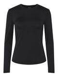 Product image thumbnail - PCFYLLA NYLON LONG SLEEVED TOP, Black | 6