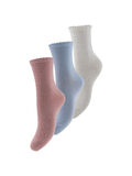 Pieces PCEBBY 3-PACK GLITTER SOCKS, Cloud Dancer, highres - 17114641_CloudDancer_928874_001.jpg