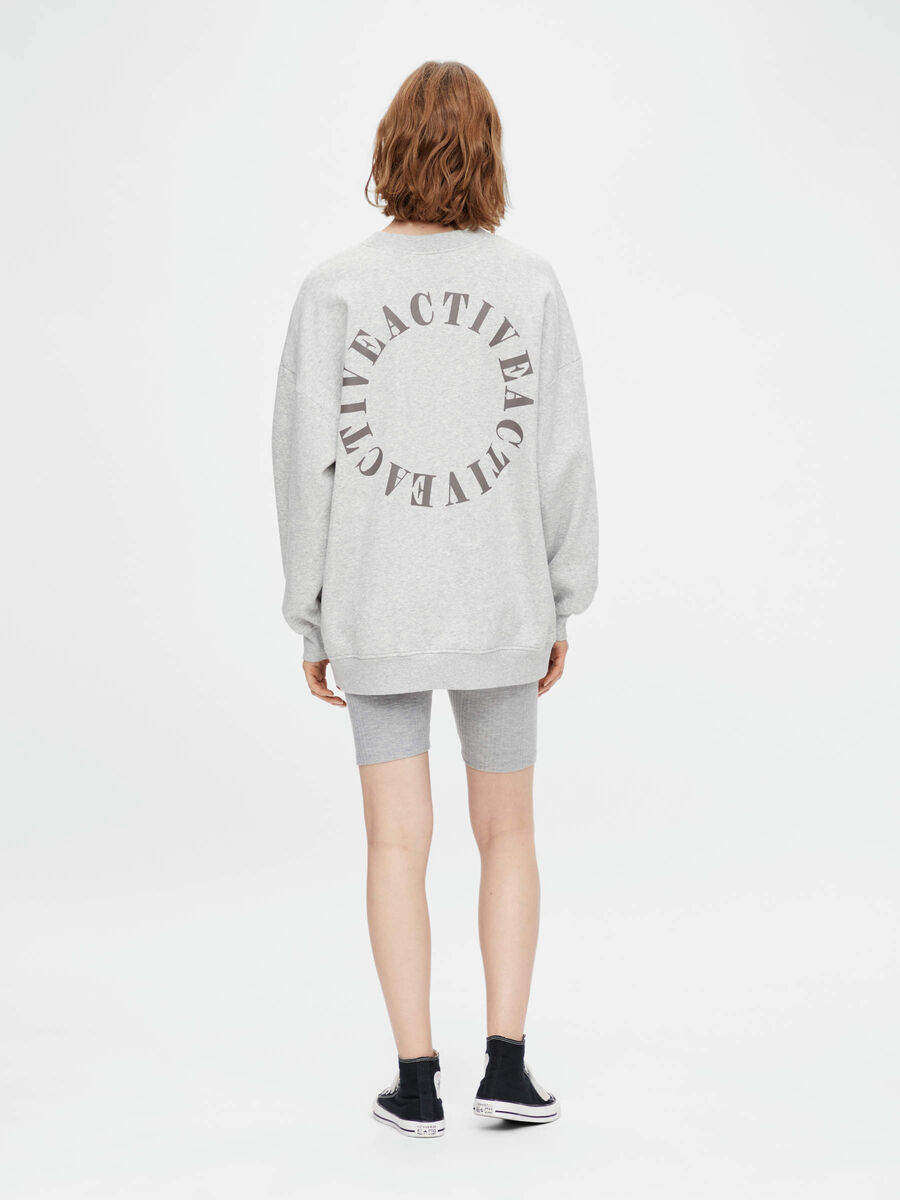 Pieces PCCHILLI SWEATSHIRT, Light Grey Melange, highres - 17117552_LightGreyMelange_887316_004.jpg