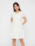 Pieces EMBROIDERED COTTON MINI DRESS, Bright White, highres - 17101078_BrightWhite_003.jpg