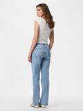 Product image thumbnail - PCKELLY MW STRAIGHT FIT JEANS, Light Blue Denim | 2