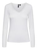 Pieces PCBARBERA LACE LONG SLEEVED TOP, Bright White, highres - 17141053_BrightWhite_001.jpg