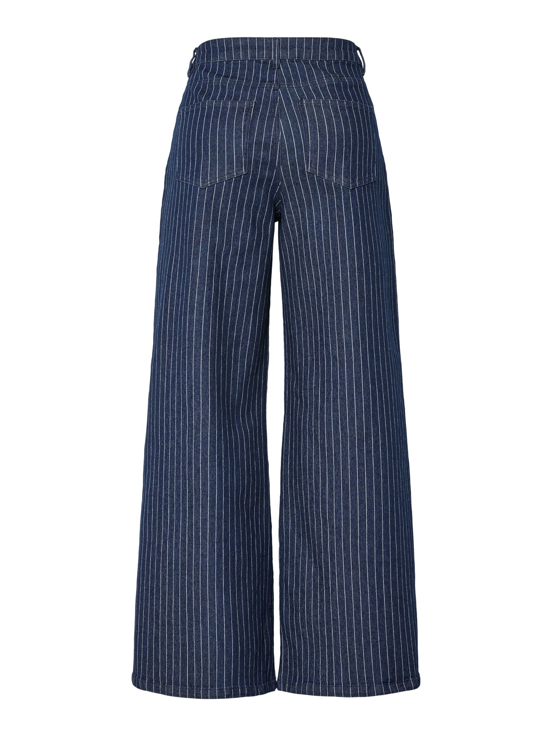 Carousel image - PCROSE MW WIDE FIT JEANS, Dark Blue Denim | 8