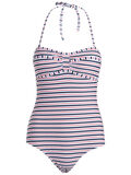 Pieces STRIPED SWIMSUIT, High Risk Red, highres - 17079162_HighRiskRed_001.jpg