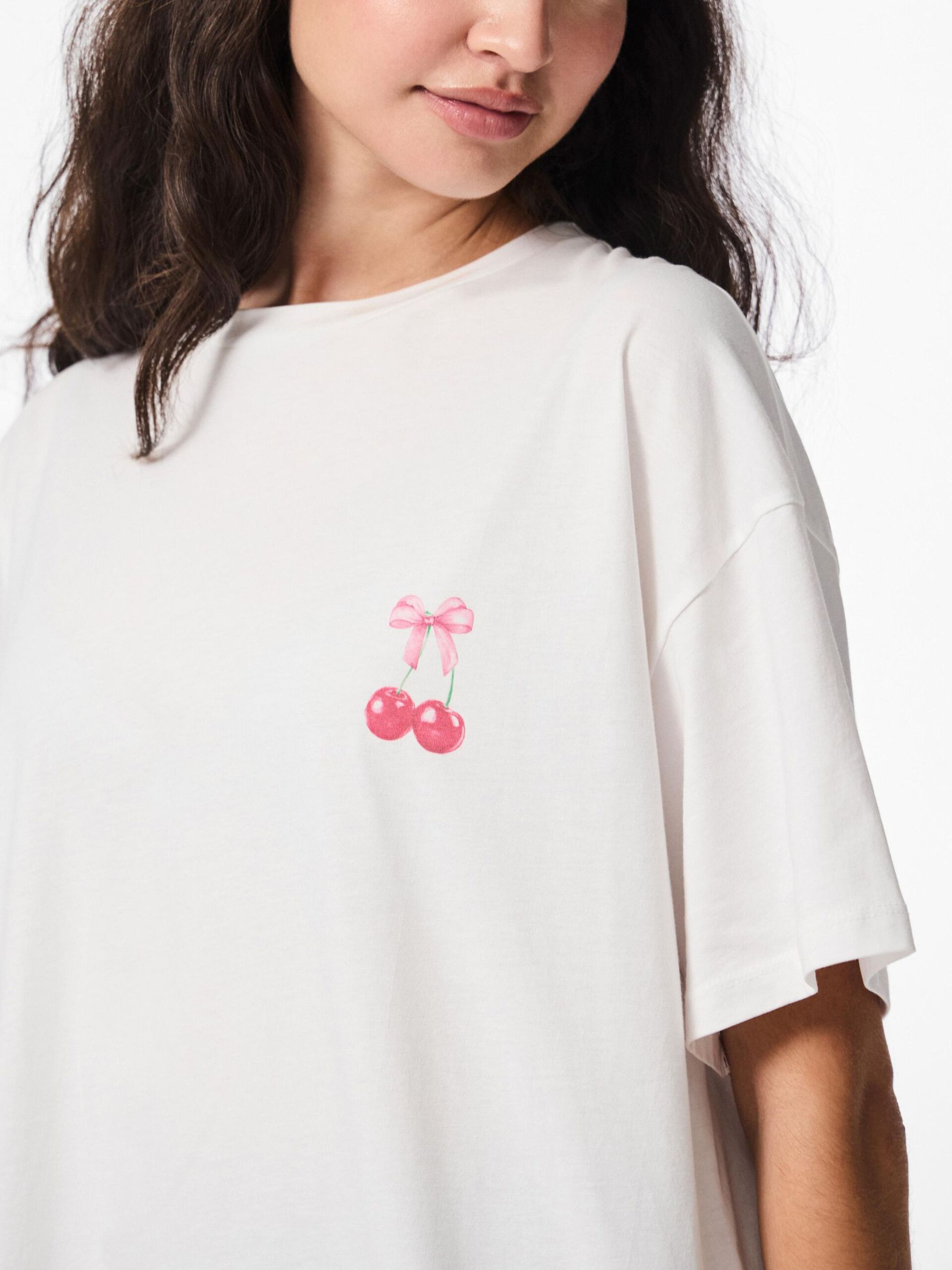 Carousel image - PCMIKKA OVERSIZED T-SHIRT, Bright White | 4