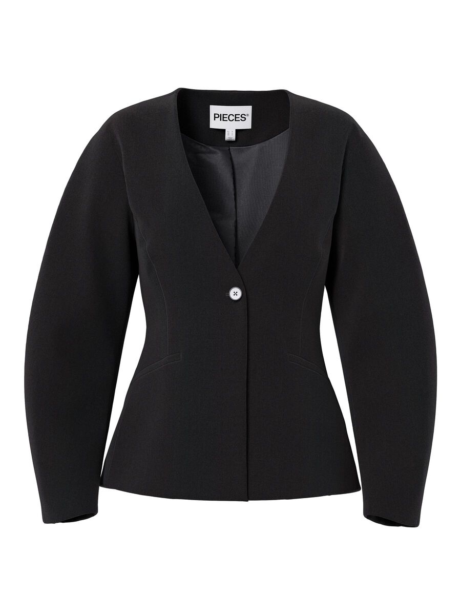 Carousel image - PCKAMIL FITTED BLAZER, Black | 2