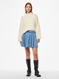 Pieces PCSILJE MW PLISSÉ MINI DENIM SKIRT, Light Blue Denim, highres - 17156077_LightBlueDenim_005.jpg
