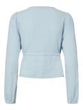 Pieces PCSASTINA MUSSELIN OBERTEIL MIT LANGEN ÄRMELN, Cashmere Blue, highres - 17156480_CashmereBlue_002.jpg
