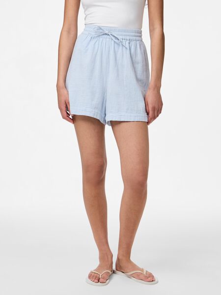 Pieces PCSASTINA HW MUSSELIN SHORTS, Cashmere Blue, highres - 17156470_CashmereBlue_003.jpg