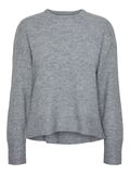 Pieces PCMALOU  KNITTED JUMPER, Medium Grey Melange, highres - 17154485_MediumGreyMelange_001.jpg