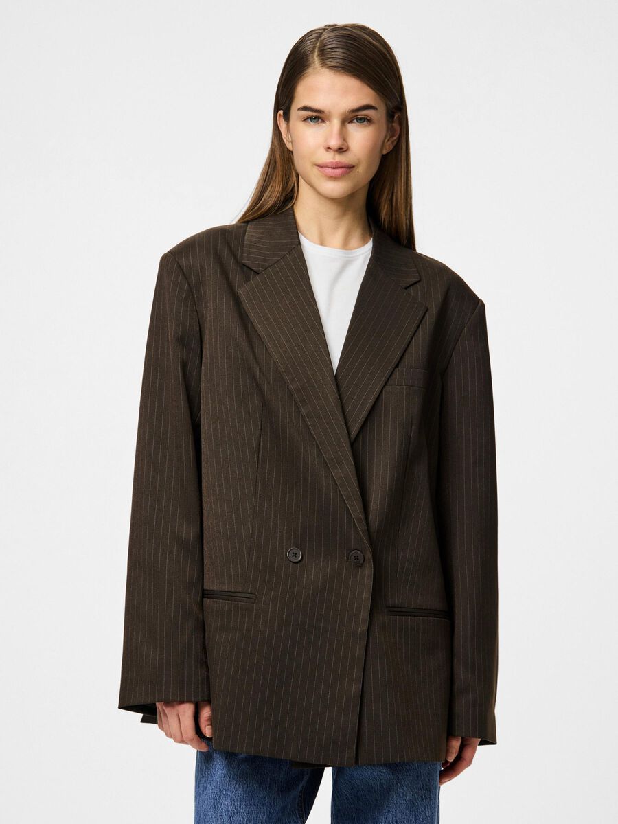 Pieces PCFALKA PINSTRIPED BLAZER, Delicioso, highres - 17161111_Delicioso_1221086_003.jpg