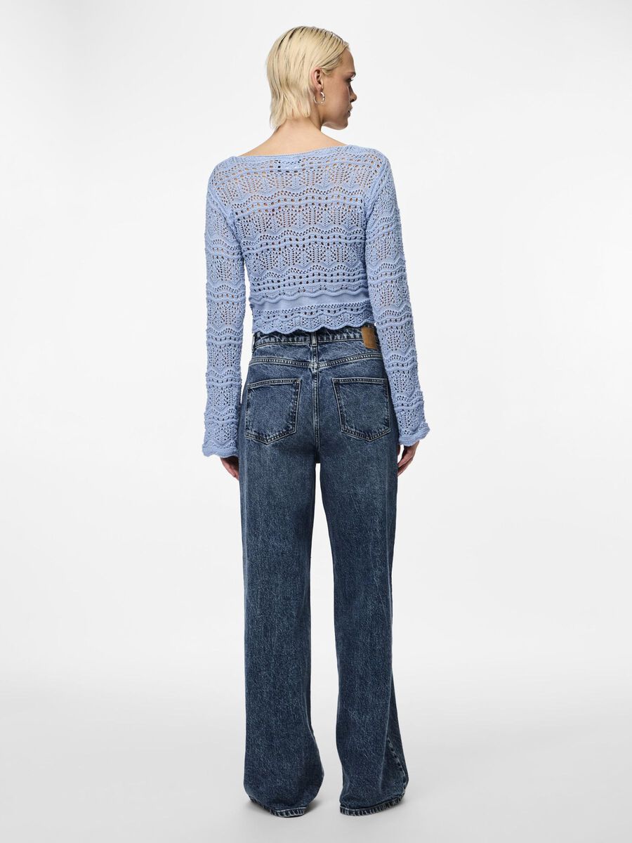Pieces PCMARTHA LONG SLEEVED TOP, Blue Bell, highres - 17151727_BlueBell_004.jpg