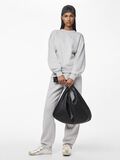 Pieces PCCHILLI STRAIGHT  SWEATPANTS, Light Grey Melange, highres - 17156301_LightGreyMelange_007.jpg