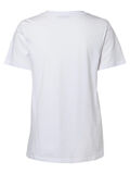 Pieces PRINTET T-SHIRT, Bright White, highres - 17095065_BrightWhite_673646_002.jpg