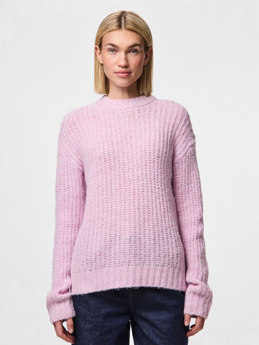 Pieces PCNINA KNITTED JUMPER, Pink Lavender, highres - 17154371_PinkLavender_003.jpg