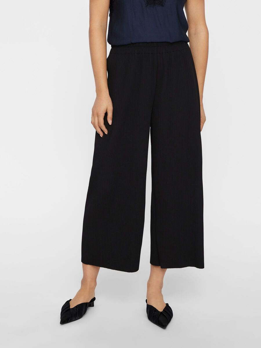 Y.A.S WIDE-LEG TROUSERS, Black, highres - 26013828_Black_003.jpg