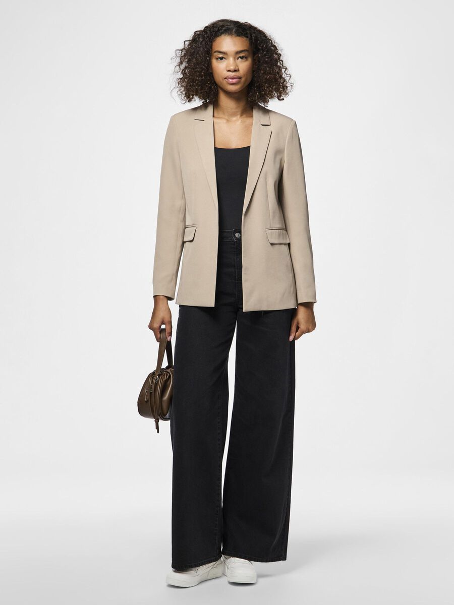 Carousel image - PCBOZZY - LÉOPARD BLAZER, Silver Mink | 5