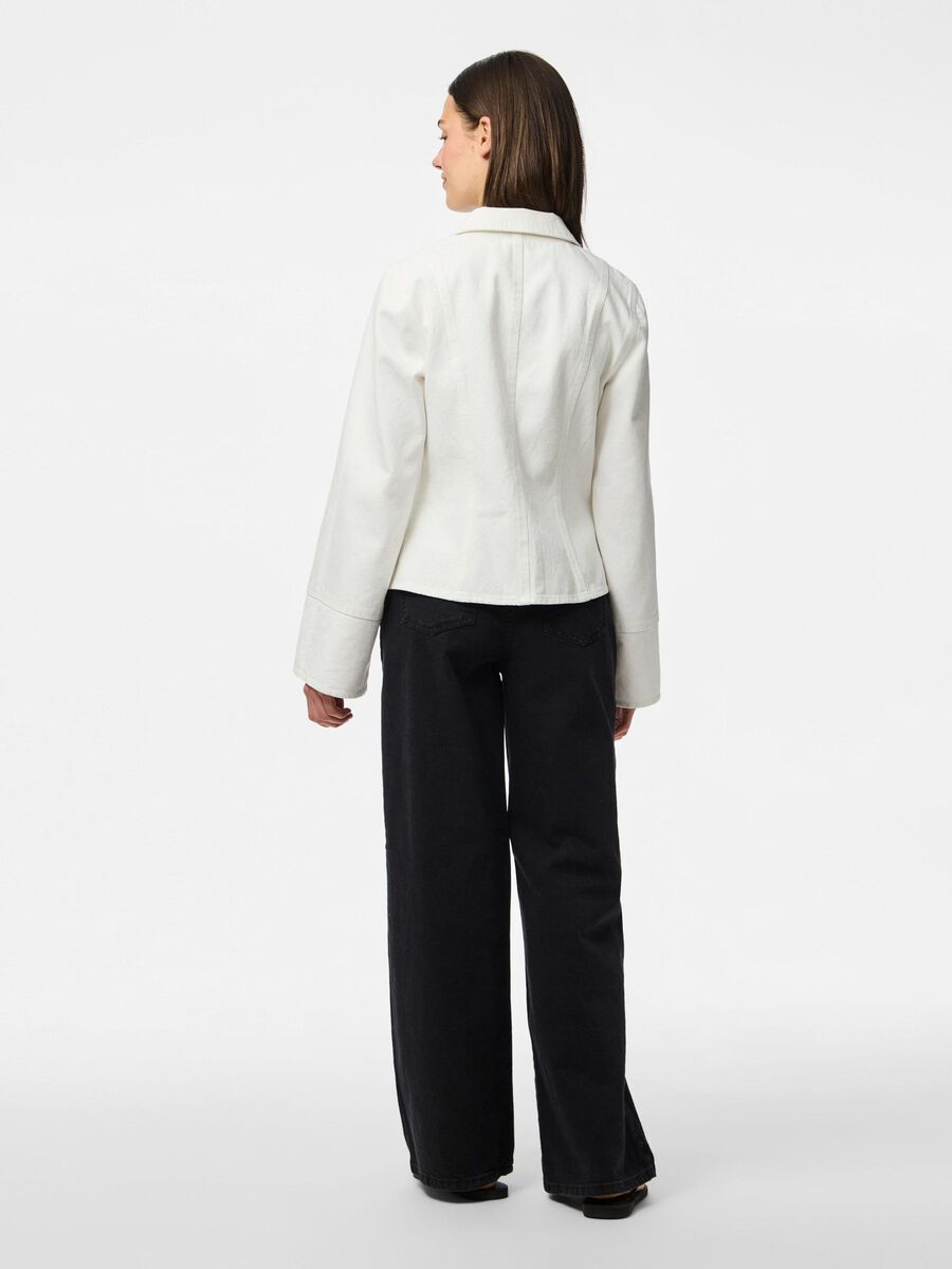 Pieces PCFLORA JEANSHEMD, White Denim, highres - 17159455_WhiteDenim_004.jpg
