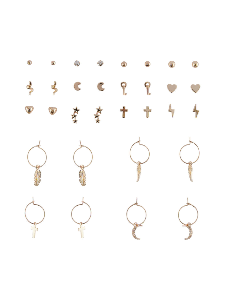 Pieces PCAMA EARRINGS, Gold Colour, highres - 17123931_GoldColour_001.jpg