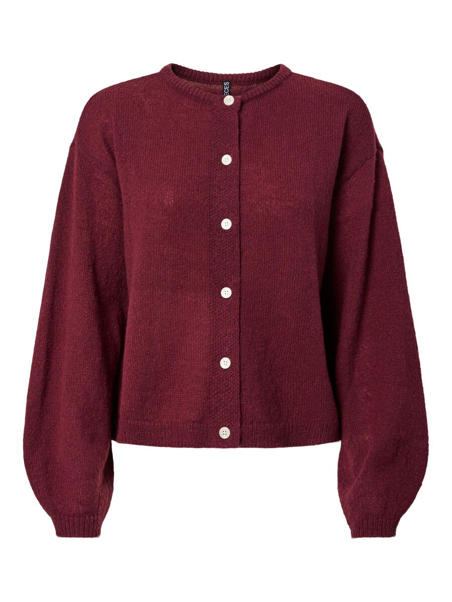 Pieces PCIDA CARDIGAN EN MAILLE, Tawny Port, highres - 17157589_TawnyPort_001.jpg