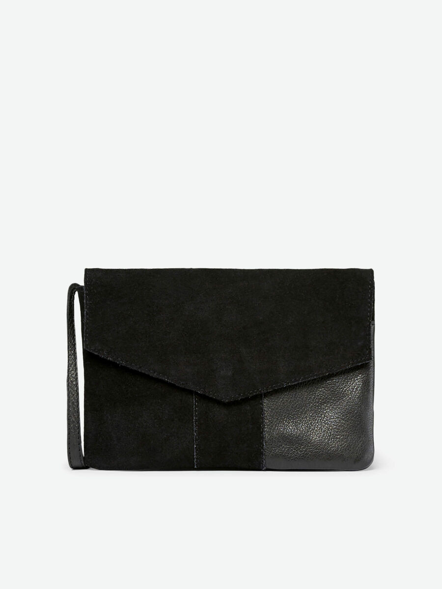 Pieces LEREN ENVELOP CROSSBODYTAS, Black, highres - 17092396_Black_001.jpg