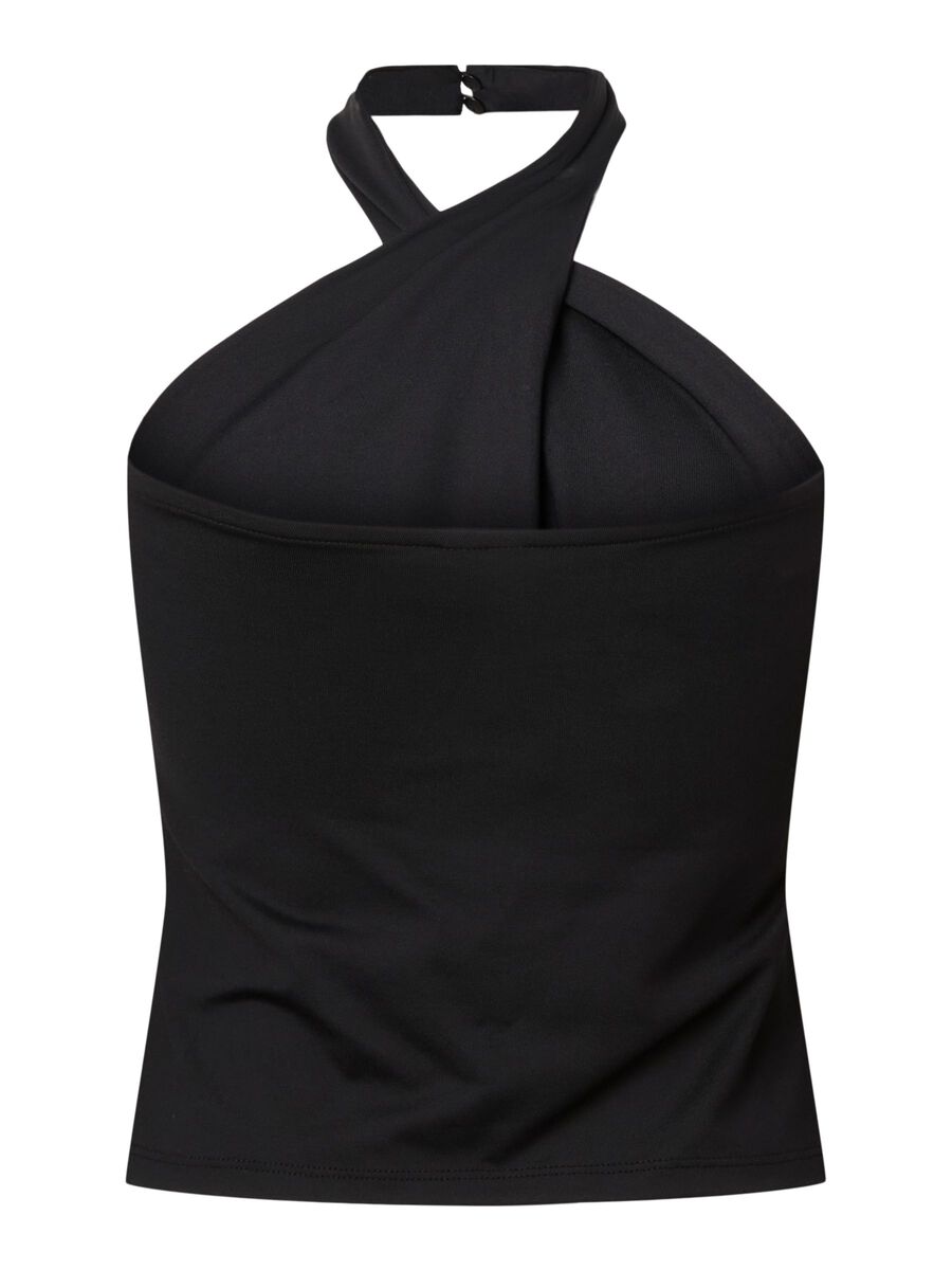 Carousel image - PCLULA HALTERNECK TOP, Black | 7