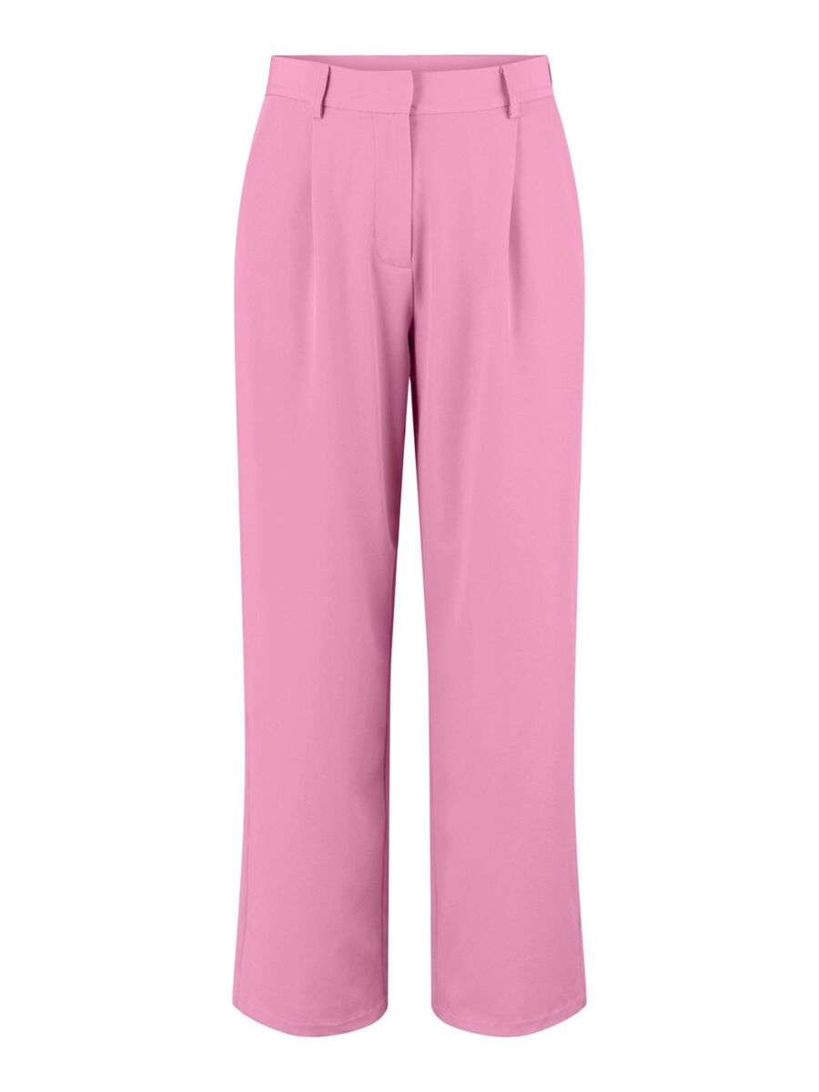 Pieces PCSIZE HIGH WAISTED TROUSERS, Prism Pink, highres - 17124525_PrismPink_001.jpg