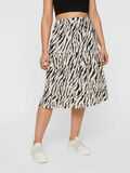 Pieces PRINTED VISCOSE MIDI SKIRT, Peyote, highres - 17097723_Peyote_714444_003.jpg