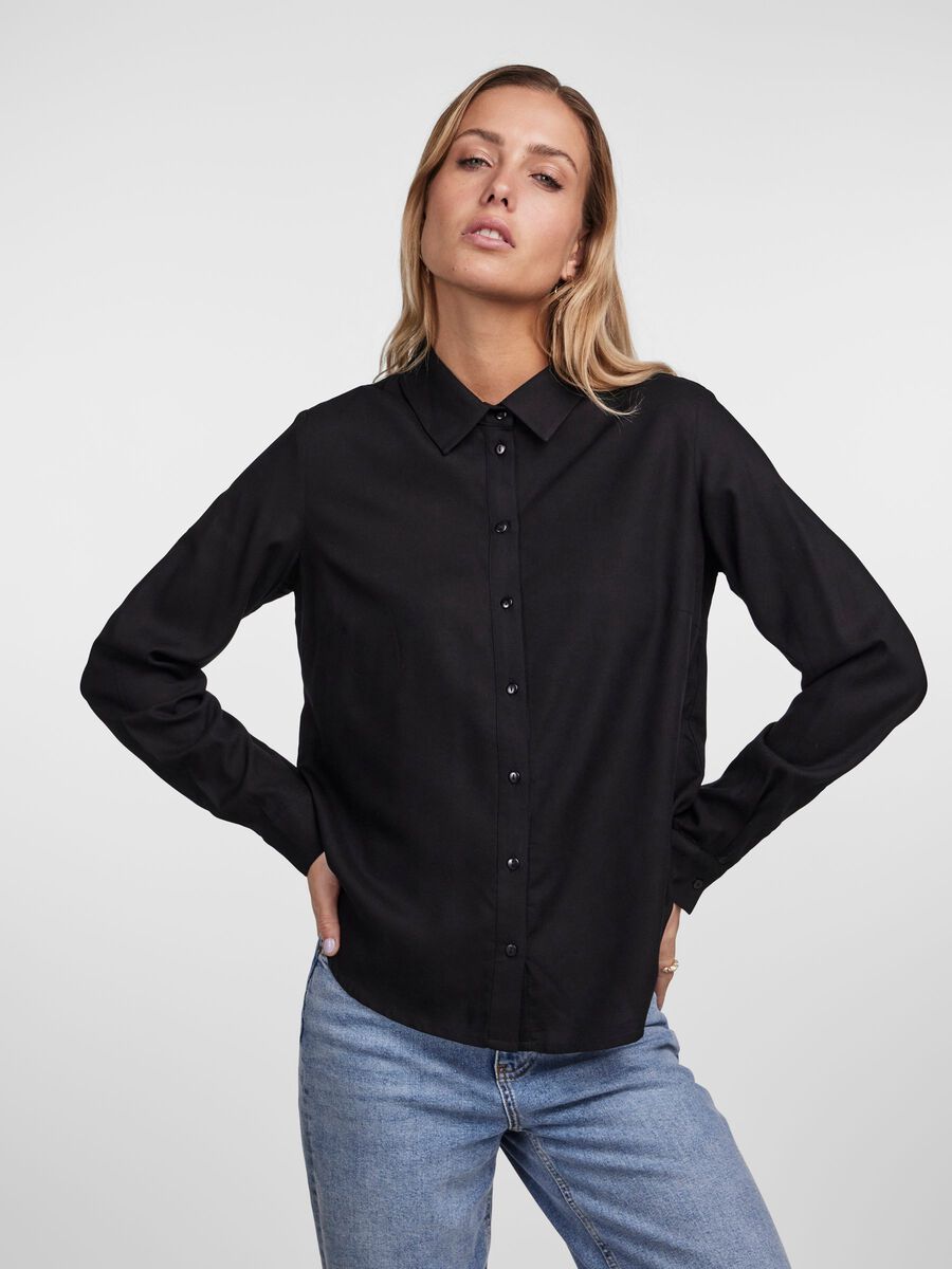 Carousel image - PCNOVA LONG SLEEVED SHIRT, Black | 1