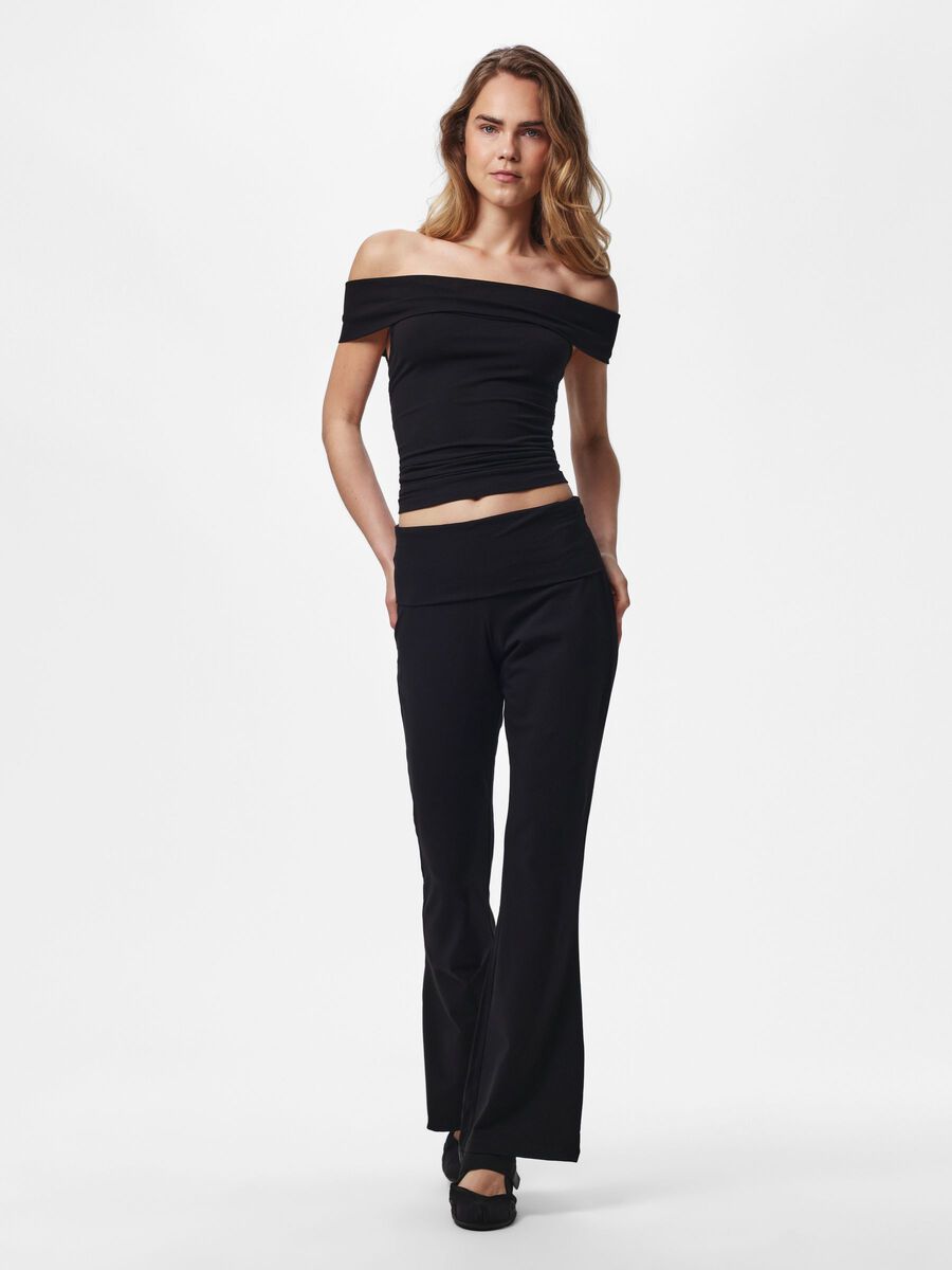 Carousel image - PCGEORGINA  OFF-SHOULDER TOP, Black | 5