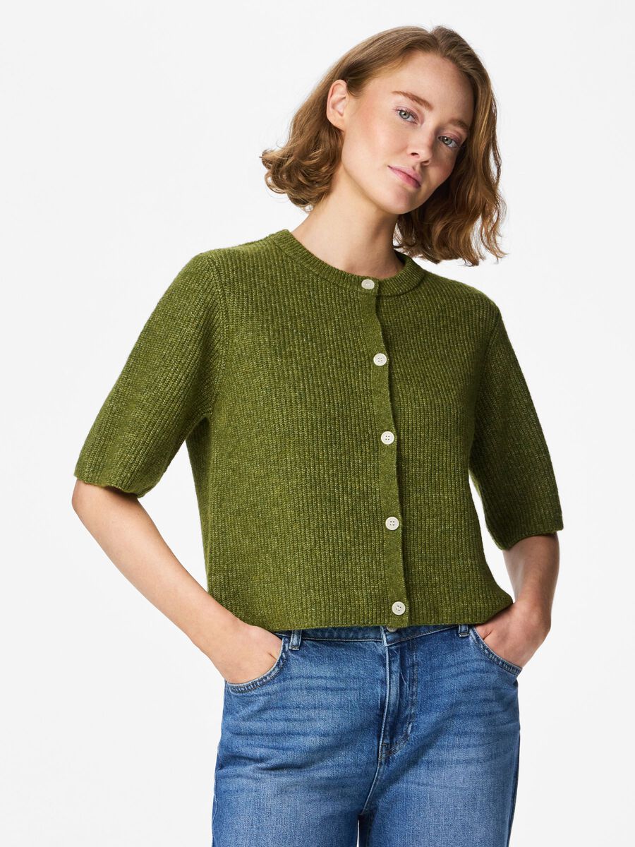 Product carousel image - CARDIGAN A MAGLIA, Sphagnum | 1