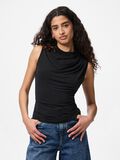 Pieces PCMADISON DRAPED  SLEEVELESS TOP, Black, highres - 17151143_Black_003.jpg