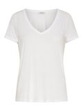 Pieces SOLID-COLOURED T-SHIRT, Bright White, highres - 17095886_BrightWhite_001.jpg