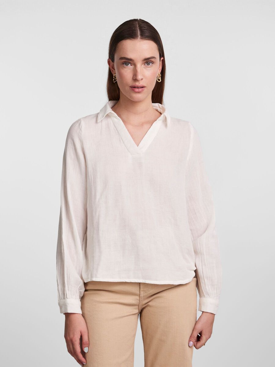 Pieces PCSTINA LONG SLEEVED TOP, Cloud Dancer, highres - 17129385_CloudDancer_003.jpg