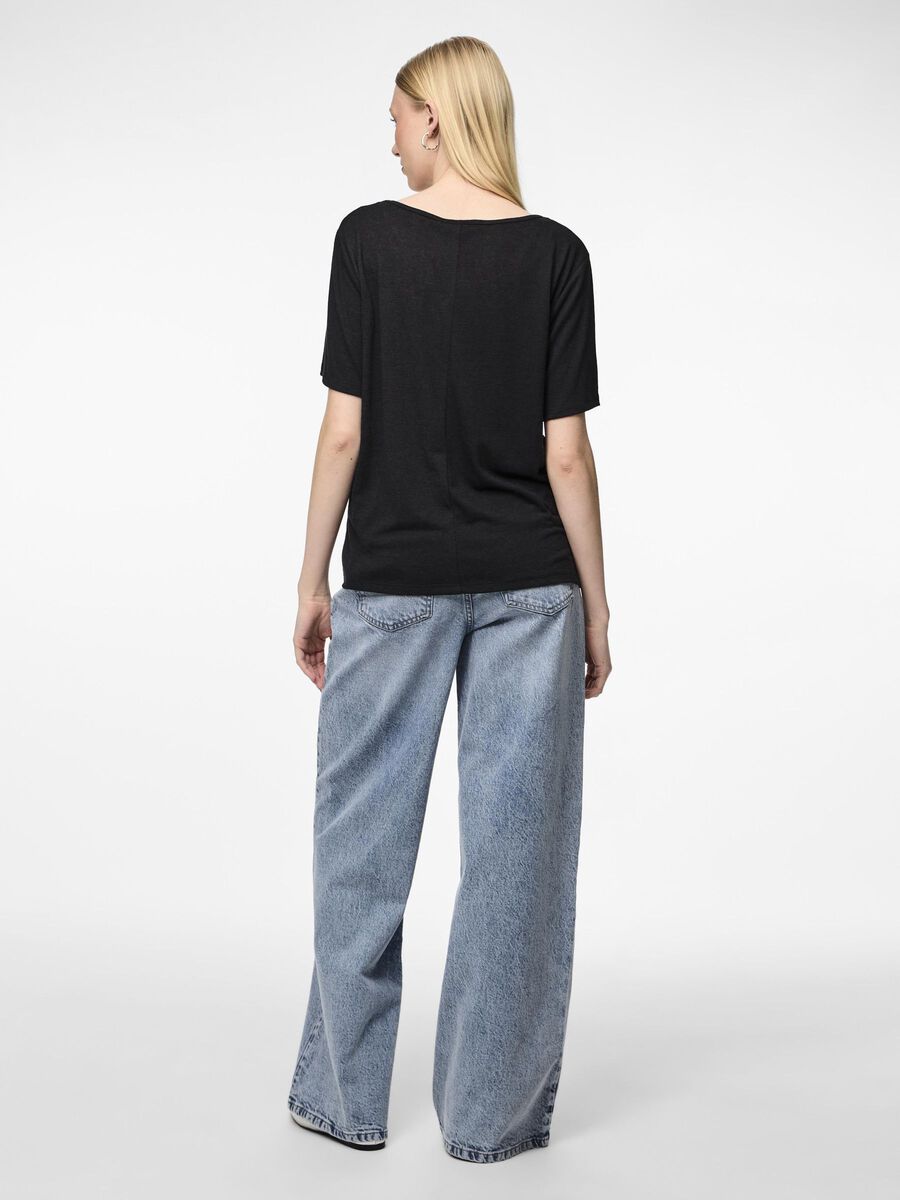 Pieces PCSYLVIE T-SHIRT, Black, highres - 17146659_Black_004.jpg