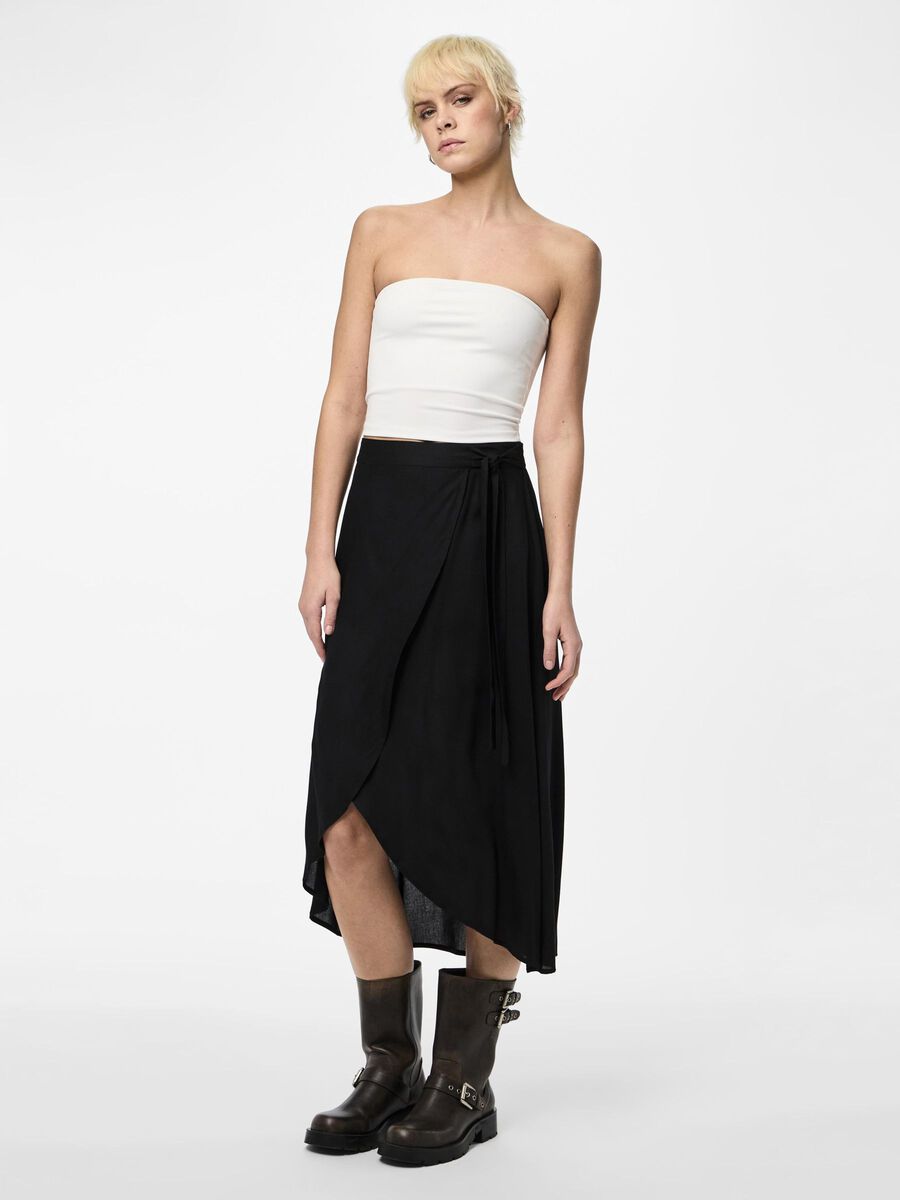 Pieces PCTALA WRAP SKIRT, Black, highres - 17133697_Black_005.jpg