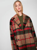 Pieces LONG CHECKED COAT, Camel, highres - 17090227_Camel_639523_008.jpg