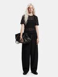 Product image thumbnail - PCHAZEL - DENTELLE T-SHIRT, Black | 3