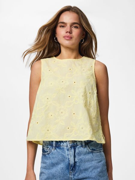 Pieces PCGINGER SLEEVELESS TOP, French Vanilla, highres - 17167253_FrenchVanilla_003.jpg
