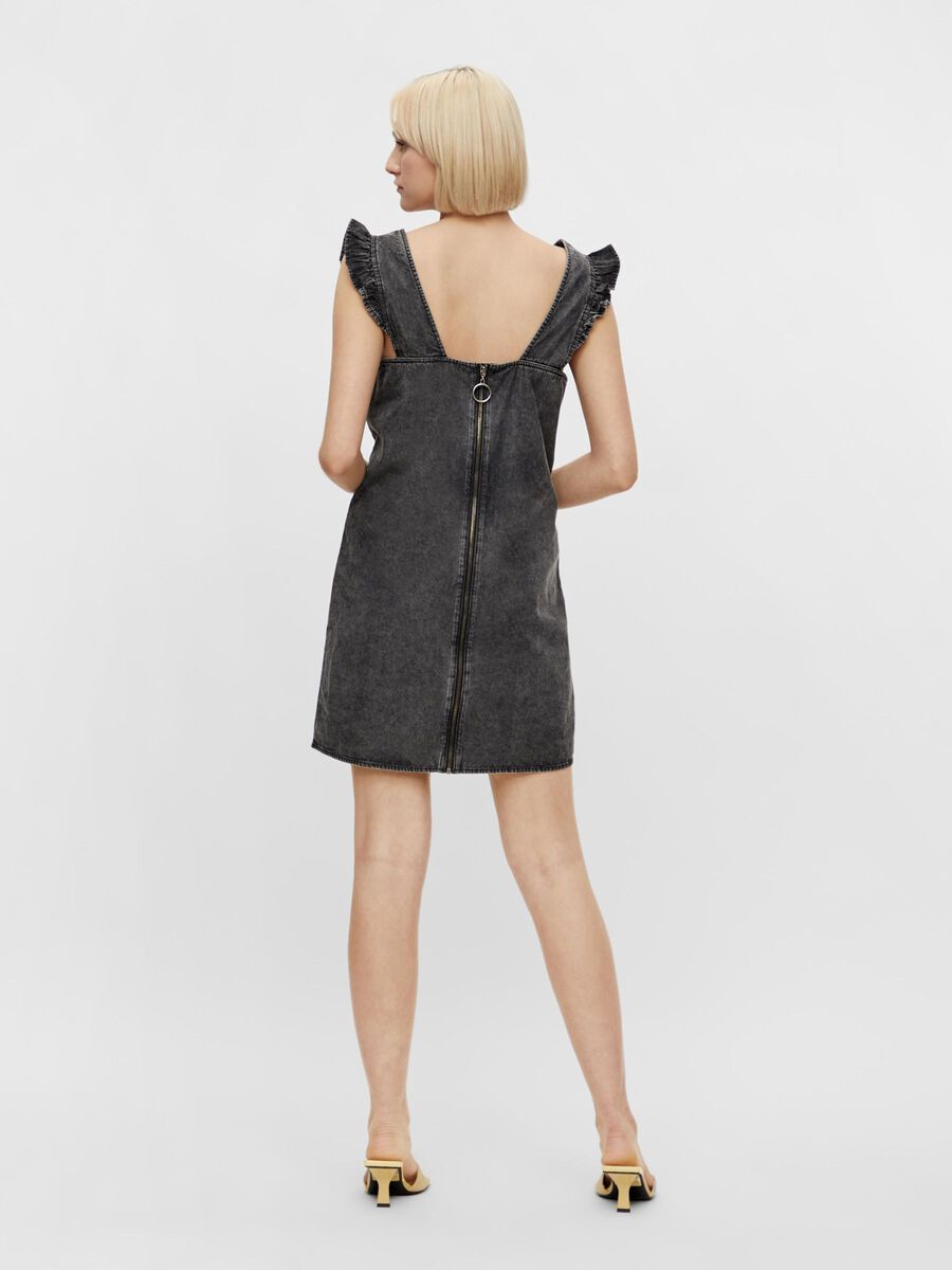 Pieces PCLUA DENIM DRESS, Black Denim, highres - 17111026_BlackDenim_004.jpg